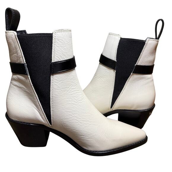 Zadig & Voltaire Tyler Cecilia Boots 👢 White Patent Leather | EU 37 US 6 NIB ✨ - Picture 2 of 9